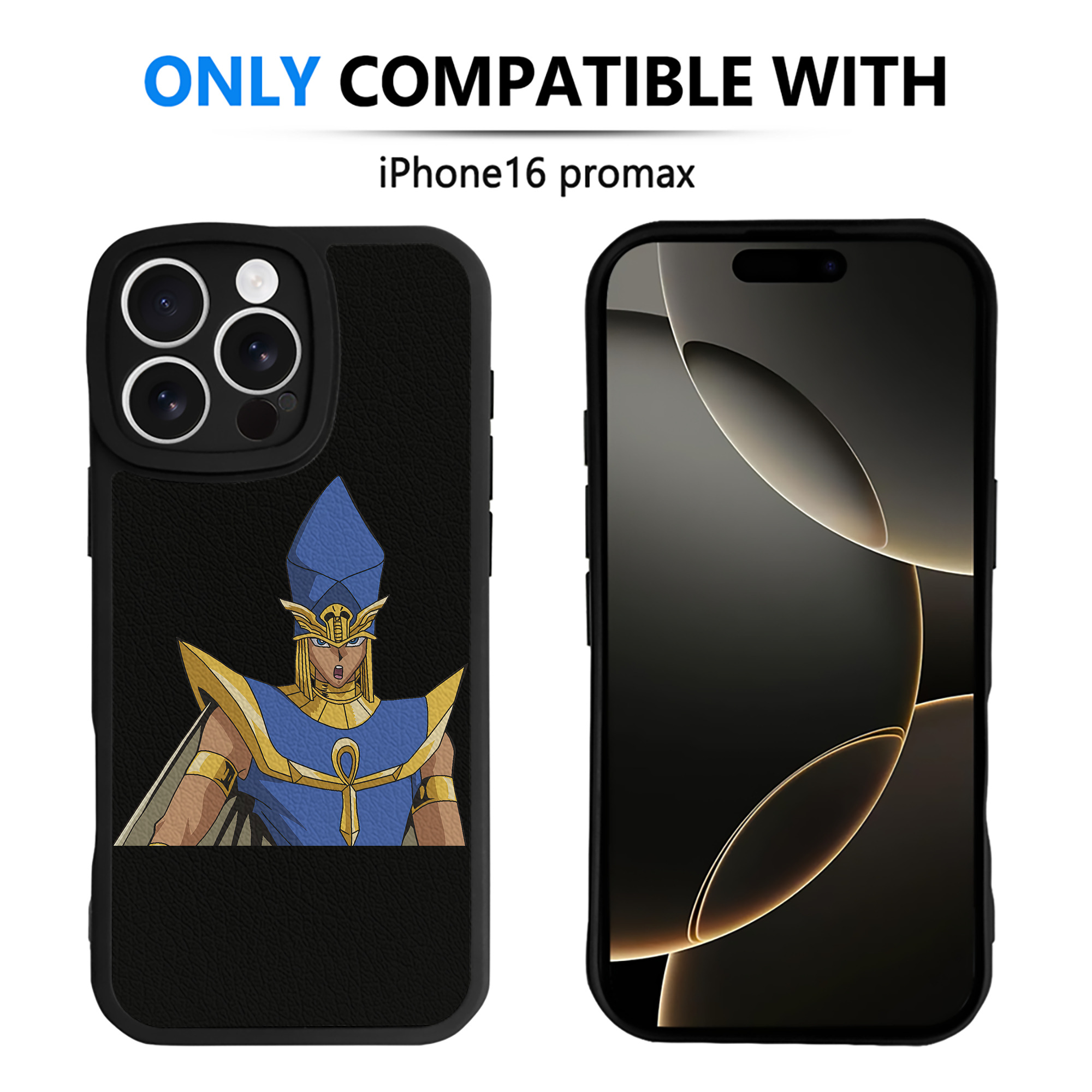 遊☆戯☆王 Yu-Gi-Oh! 【iPhone 16シリーズ対応】シリコンスマホケース（レザー調） 材質：シリコン